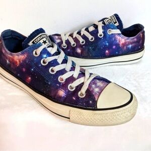 Converse Low Top Sneakers - Galaxy Purple & Blue Size 8/ EU39